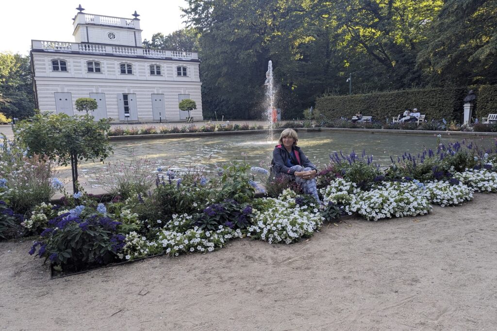 parco lazienki varsavia fontana giardino relax