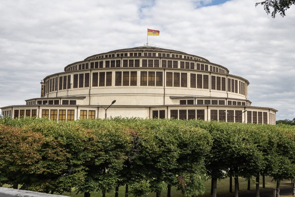 Sala del Centenario Breslavia esterno edificio UNESCO