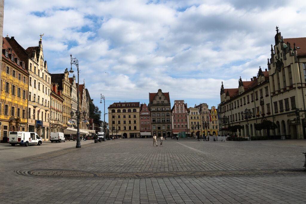 Breslavia in 3 giorni:  Rynek piazza principale vista ampia del centro storico