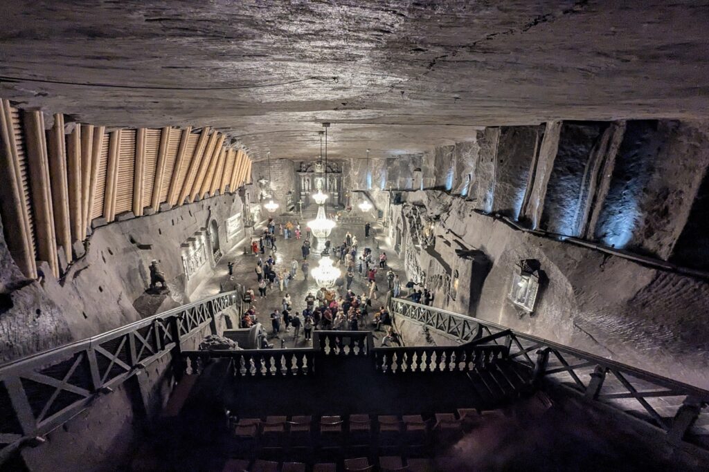 Cappella sotterranea nella miniera di sale di Wieliczka vicino Cracovia