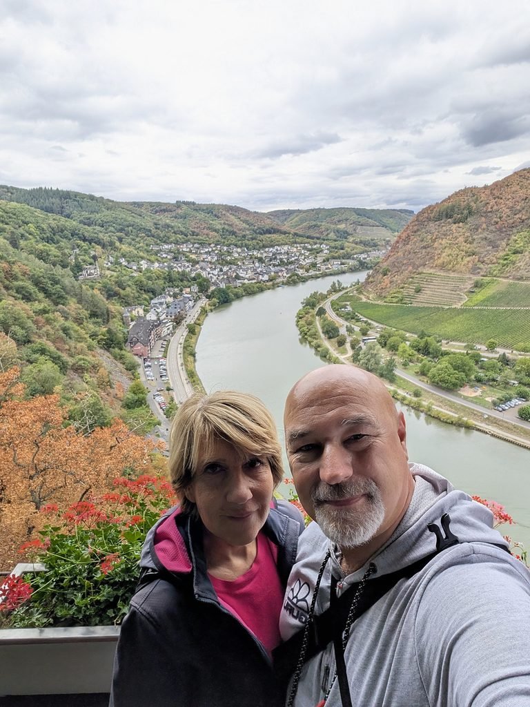 Panorama sulla valle della Mosella dal Reichsburg di Cochem