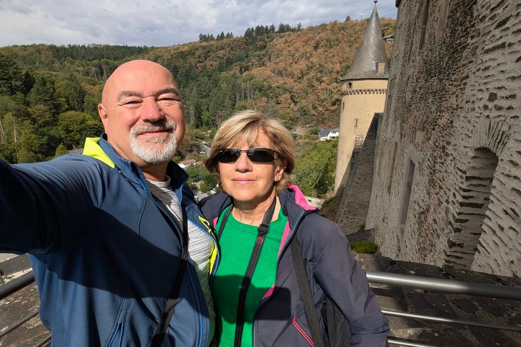 Durante la visita al Castello di Vianden in Lussemburgo